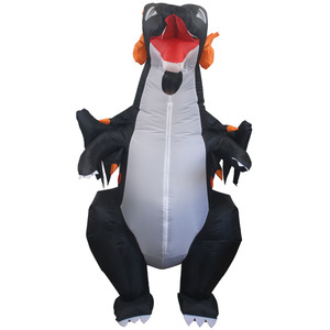 Disfraz Inflable de Dragón que Escupe Fuego para Halloween, Color Negro, para Juego de Roles, con Accesorios, Ventilador Recargable, para Actuaciones de Carnaval - Product Image 3