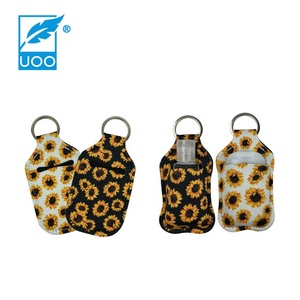 Cubierta de botella desinfectante de manos de neopreno de alta calidad con diseño impreso y logotipo personalizado Regalo novedoso de UOO China ODM Supply - Product Image 5