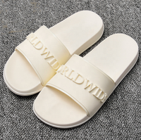 World-Win Claquettes en caoutchouc personnalisables avec logo, Claquettes de créateurs en PVC tendance, Sandales à enfiler pour hommes