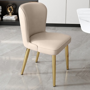 <strong>Dining</strong> <strong>Chairs</strong> Gold Wholesale Luxury Nordic Wood Indoor Home Furniture Room Restaurant Dinning <strong>Leather</strong> Modern Metal <strong>Dining</strong> <strong>Chairs</strong> - Product Image 4