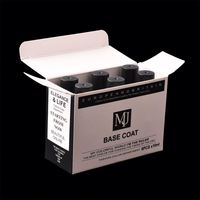 Ensemble de couches de base sans lingette de vernis à ongles OEM de 10ml, séchage par LED UV, couche de finition et gel de couche de base longue durée