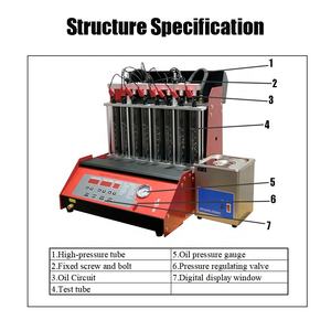 NOUVEAU Nettoyeur d'<span class=keywords><strong>injecteurs</strong></span> de carburant à <span class=keywords><strong>essence</strong></span> 6 cylindres avec réservoir de 4 L, ajustement universel, testeur BFIT-06 rouge, garantie de 12 mois - Product Image 3