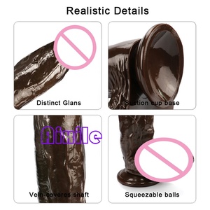 Dildo réaliste avec ventouse puissante, texture veineuse réaliste <span class=keywords><strong>pour</strong></span> stimulation anale et vaginale, jouets sexuels <span class=keywords><strong>pour</strong></span> adultes <span class=keywords><strong>pour</strong></span> femmes, hommes et couples - Product Image 5