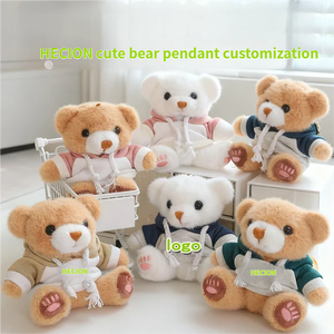 Portachiavi Peluche <span class=keywords><strong>Orsetto</strong></span> <span class=keywords><strong>con</strong></span> Felpa HECION, Bambola Orsacchiotto Personalizzabile <span class=keywords><strong>con</strong></span> Logo, Regalo per Amici e Famiglia, Decorazione - Product Image 5
