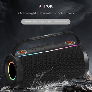 Водонепроницаемая портативная акустическая система IPX6 с 10-дюймовым сабвуфером, 2.0-канальная, для улицы, с поддержкой TF-карт, беспроводная, с RGB LED подсветкой, на аккумуляторе, подарок - Product Image 4