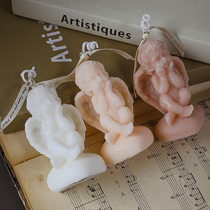 Custom Cute Angel Shape <b>Candles</b> Handmade Decorative <b>Long</b> Lasting Scented <b>Candles</b> Table Decor Wholesale Small Travel Size <b>Candle</b> - Product Image 1