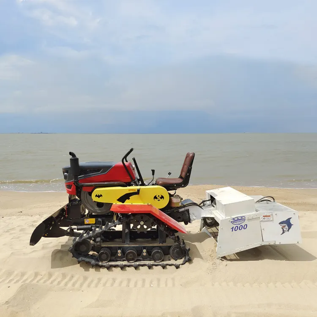New Handsomer Diesel-Fueled Ride-on Beach Cleaner Hydraulic Tractor Towed Sand Cleaning Machine 1000/LFX-100 7000/h