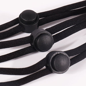 OEM tùy chỉnh dệt logo chất lượng tốt màu đen điều chỉnh màu sắc rắn dây buộc dây an toàn dây buộc - Product Image 5
