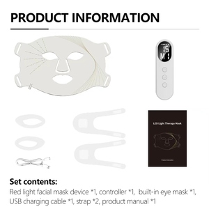 <span class=keywords><strong>Masque</strong></span> facial en silicone LED infrarouge rouge le plus vendu 2026 pour photothérapie, portable pour usage domestique - Product Image 3