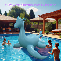 Bouée gonflable Dragon Rider extra large, jouet aquatique pour enfants et adultes, pour parc aquatique et piscine