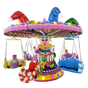 有趣的游乐园游乐设施受儿童欢迎的小丑飞椅出售