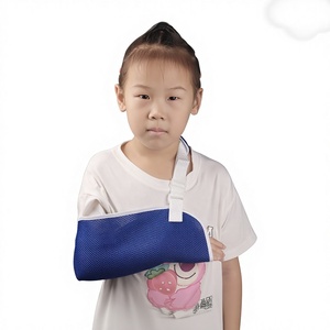 Children's Forearm <b>Sling</b> With Elbow Strap <b>Shoulder</b> Support Breathable Mesh For Arm Clavicle Fracture Fixation Pink Version - Product Image 5
