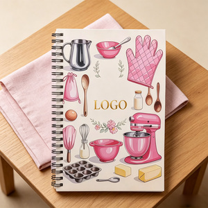 <span class=keywords><strong>Cuaderno</strong></span> de Recetas Espiral A5 con Logotipo Personalizado, 52 Hojas, Cubierta de Papel, Diario de Cocina, Planificador, Regalo, Personalización en Pequeñas Cantidades - Product Image 2