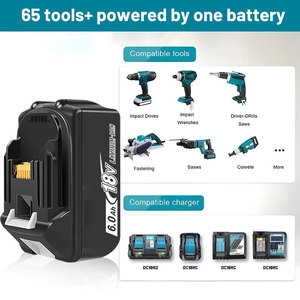 Compatible con baterías de litio inalámbricas <span class=keywords><strong>Makita</strong></span> de 18V 3.0Ah-6.0Ah, apto para <span class=keywords><strong>BL1860</strong></span>, BL1850, BL1840, BL1830 - Product Image 5