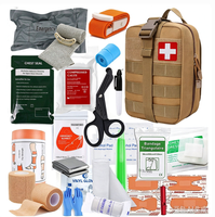 Trousse de premiers secours multifonctionnelle 15 pièces avec hache et pelle, équipement de survie d'urgence robuste