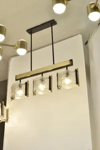 Customized European Traditional Living Room Chandelier Villa Restaurant Creative Glass Pendant Lights
