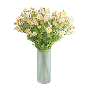 Flor de margaritas de seda Artificial para decoración del hogar, flor de Manzanilla de imitación, color rojo y blanco, gran oferta, EG-S041 - Product Image 2