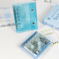 Organiseur de budget multi-styles A7/A6/M5 à 6 anneaux, classeur à monnaie, classeur d'économie, classeur de planification, classeur de budget en PVC transparent, carnet
