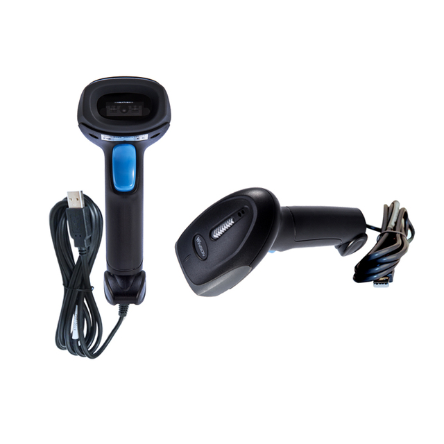 Handheld 2D Barcode Scanner with Charging Dock USB Wired Barcode Reader for Library Store Supermarket Checkout