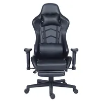 Ergonomic Leather Office Racing Gaming Chair with Footrest