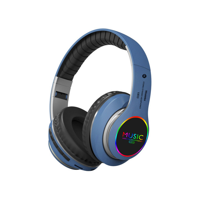 BT 5.0 Vj033 Wholesale Stereo Wireless Headphones LED Battery Indicator IPX5 Waterproof OEM Custom LOGO for Mobile Phone