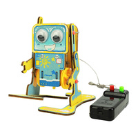 Robot éducatif à commande vocale, kit en bois DIY, certifié CE, matériaux non toxiques pour les étudiants, vente chaude