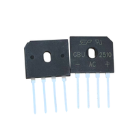 Diode redresseuse à travers trou GBU2510 25A 1000V, module d'alimentation monophasé