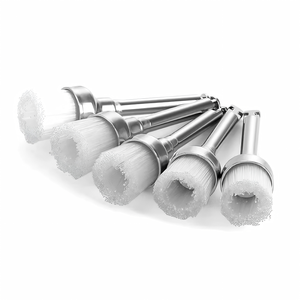 Brosses de polissage <span class=keywords><strong>dentaire</strong></span> blanches en nylon jetables, 100 pièces/boîte, brosse à dents - Product Image 1