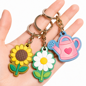 Wholesale Custom 3D Rubber Keyrings with Carabiner Clip for Business Events Souvenirs - Product Image 4