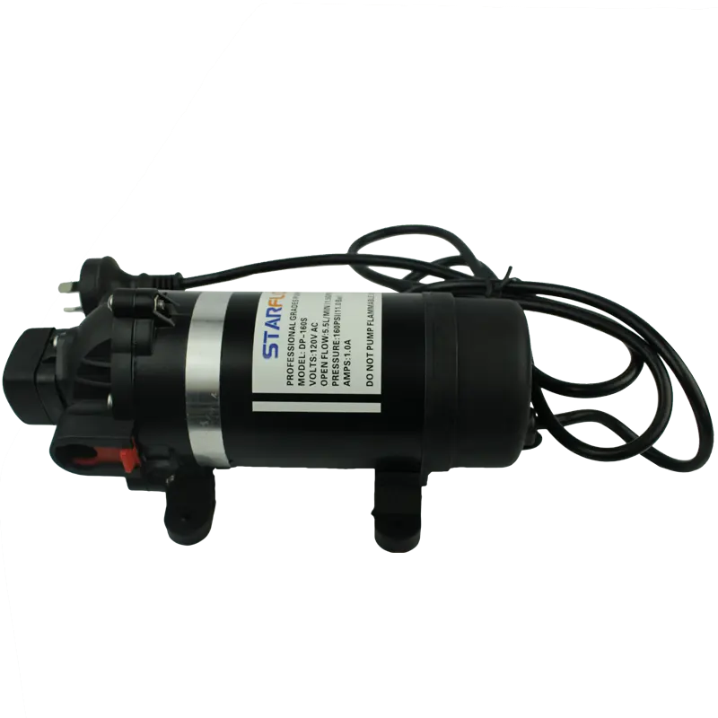 STARFLO pompa air tekanan tinggi, pompa air tekanan tinggi, diafragma tekanan tinggi, 110V, 220V AC 5,5 LPM 160psi