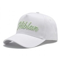Casquette A-Frame Blanche Personnalisée Hiblan Hats Factory Faible MOQ Vente en Gros Unisexe Coton Haute Qualité Léopard Sportive Bicolore