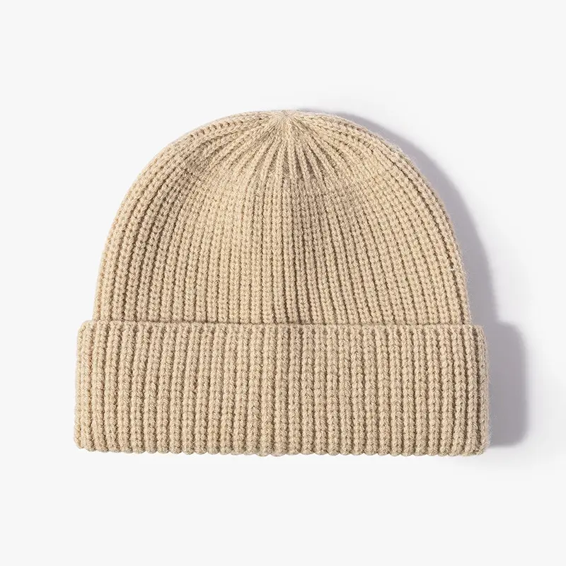 2023 Winter solid hat new arrival unisex warm knitted hat cotton soft women beanies