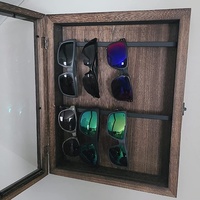 Organisateur de lunettes de soleil boîte de rangement mural pour lunettes