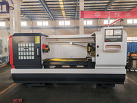 Tour CNC horizontal à lit plat haute précision CK6160V 220V, usage moyen, contrôleur GSK, précision de positionnement de 0,002 mm