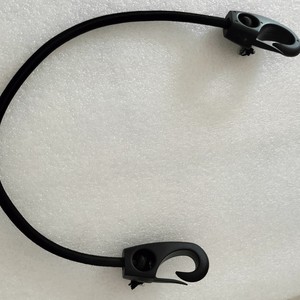 Cuerda elástica de acero de 5 mm con gancho de remolque de 170 cm con tope y gancho plano para kayak, barco y uso en exteriores - Product Image 1