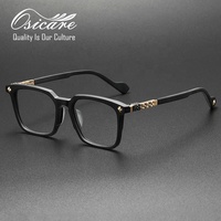 Grande Vente : Montures de Lunettes Rétro de Marque de Luxe pour Hommes, en Acétate