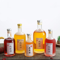Xuoxuzhan — bouteille ronde en verre sans plomb, grande taille, pour Vodka, vin, jus et whisky, usine