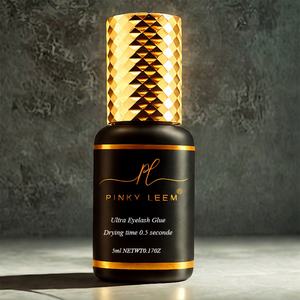 Pinky Leem 0.5s Low Smell Lash Glue Eyelash Glue Eyelash Extension Glue Eye Lash Gule Wholesale Fast Drying Black <b>Long</b> Lasting - Product Image 1