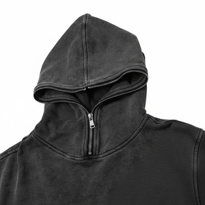 Sudaderas con capucha de lavado ácido para hombre de lana de algodón de alta calidad en MOQ bajo Producto de invierno Jersey de lavado ácido hecho a medida - Product Image 1
