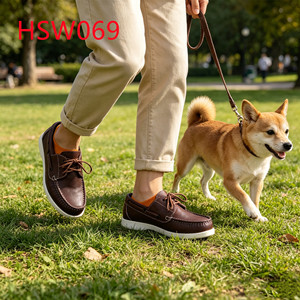 WCY, chaussures de marche en cuir de vache naturel pour hommes, mocassins de qualité supérieure, populaires sur le marché européen HSW069 - Product Image 2