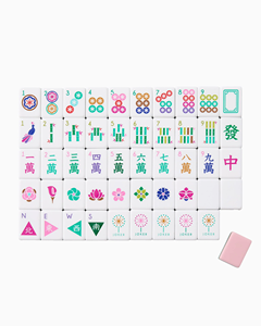14 <span class=keywords><strong>Oh</strong></span> My Mahjong <span class=keywords><strong>La</strong></span> Fête : Jeu de Mahjong américain portable de qualité supérieure avec tuiles en acrylique rose vif - Product Image 3