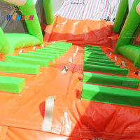 Parcours d'obstacles gonflable géant WINSUN, toboggan gonflable, parc d'attractions gonflable commercial