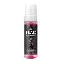 Mousse coiffante pour tresses à marque privée, haute brillance, sans résidus et légère, pour tresses, tresses bohèmes, torsades et locks