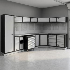 Meubles de bureau modulaires robustes Fervi - Étagères de garage A008H (3500x2250x2000mm) pour une solution de rangement efficace - Product Image 3