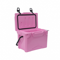 Glacière isotherme moderne 18 Qt pour poisson, grande boîte de rangement extérieure rigide avec compartiment commercial en plastique pour canettes