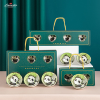 4.5 pouces de style japonais sous glaçure couleur bleu et blanc porcelaine vaisselle en céramique bol en céramique ensemble boîte-cadeau
