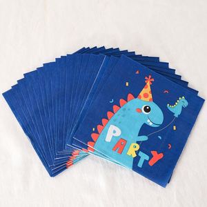 Platos y Servilletas de Papel con Diseño de Dinosaurios, Juegos de Vasos para Niños, Decoraciones para Fiestas de Cumpleaños de Dinosaurios - Product Image 4