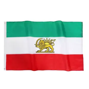 IRAN PERSIAN LION Flaggen Weltland Iran Flaggen Iranische Alte Flagge 3x5 ft