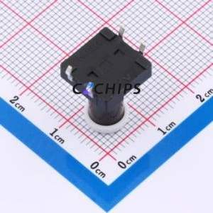 TSA12111-165B312CA-001E Tactile Switch Through hole-4P,11.7x11.5mm Switch Single Pole Single Throw Round Button 1.8N 11.7mm - Product Image 2