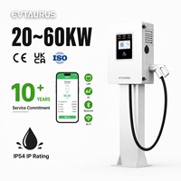 Station de recharge rapide DC pour véhicules électriques CCS GBT NACS 20KW 30KW 40KW 60KW, à pistolet unique, IP54, pour une longue durée de vie